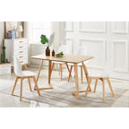 Dallas Scandinavian - inspired Dining Table - Easy Clean Wooden Table Top with Wooden Legs - Joe’s Haven
