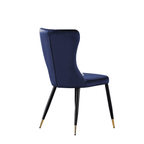 New York LUX Velvet Dining Chair with Metal Legs - Scandinavian Inspired - Joe’s Haven