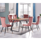 New York LUX Velvet Dining Chair with Metal Legs - Scandinavian Inspired - Joe’s Haven