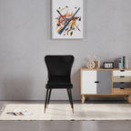 New York LUX Velvet Dining Chair with Metal Legs - Scandinavian Inspired - Joe’s Haven