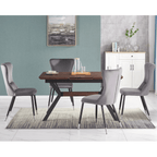New York LUX Velvet Dining Chair with Metal Legs - Scandinavian Inspired - Joe’s Haven