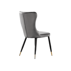 New York LUX Velvet Dining Chair with Metal Legs - Scandinavian Inspired - Joe’s Haven