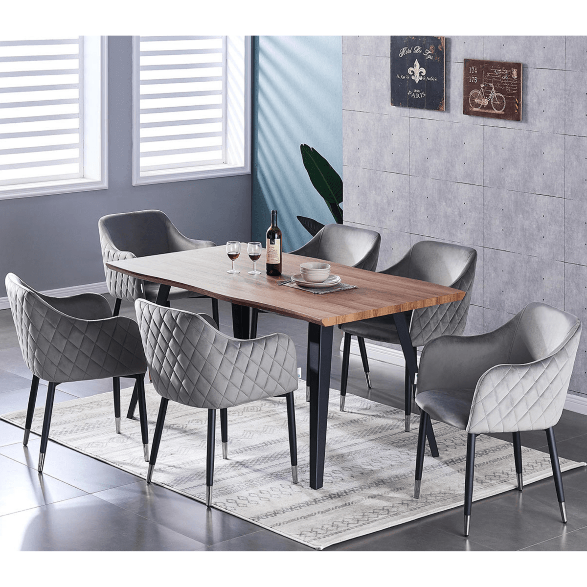Verona LUX velvet dining chair - Joe’s Haven