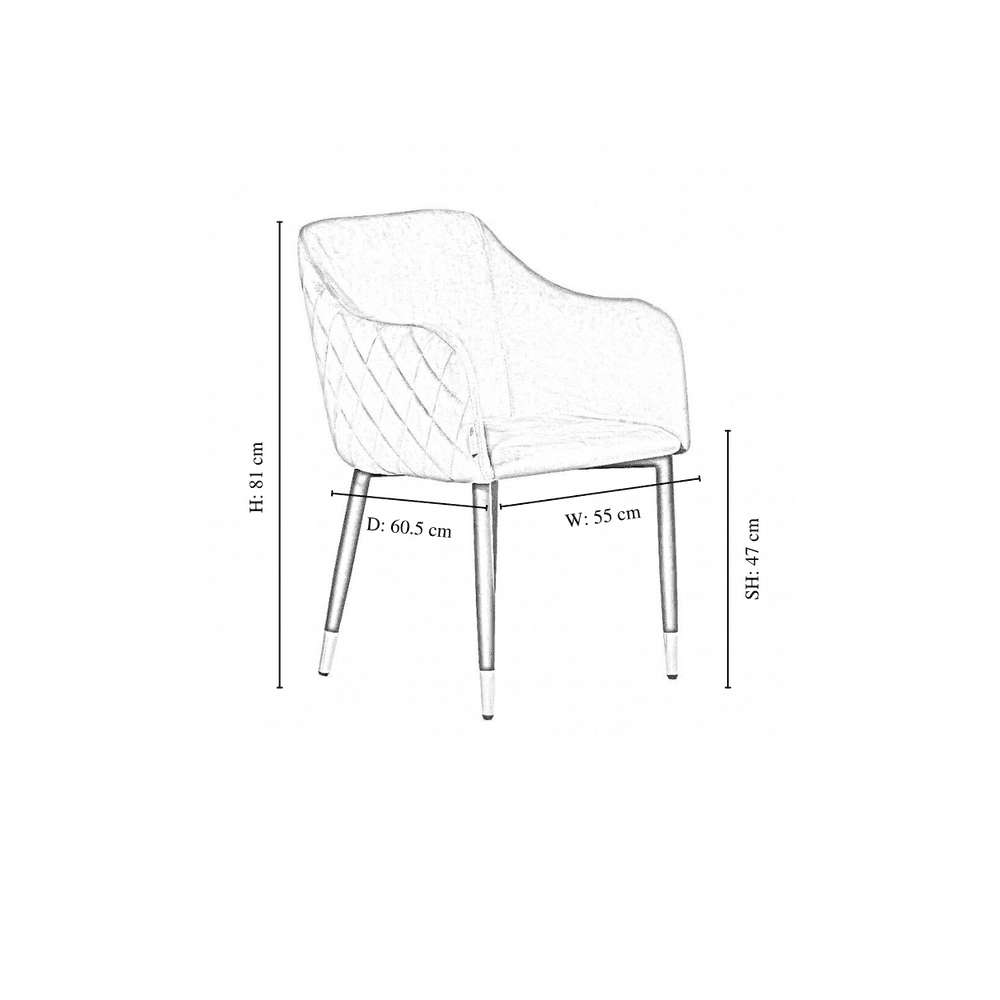 Verona LUX velvet dining chair - Joe’s Haven