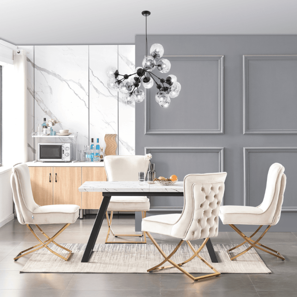 Trafalgar Velvet Dining Chair - Joe’s Haven