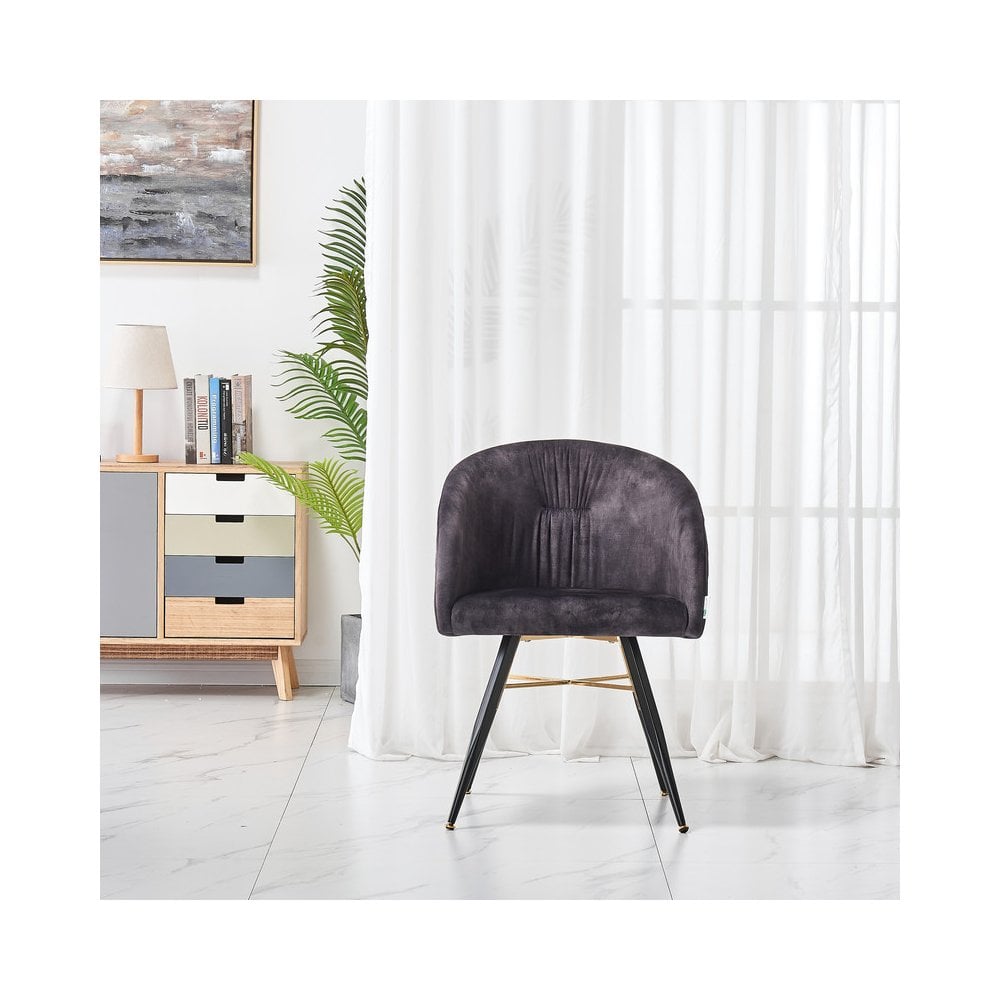 Vittorio LUX Velvet Dining Chair with Metal Legs - Perfect for Dining Room Living Room - Joe’s Haven