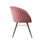 Vittorio LUX Velvet Dining Chair with Metal Legs - Perfect for Dining Room Living Room - Joe’s Haven