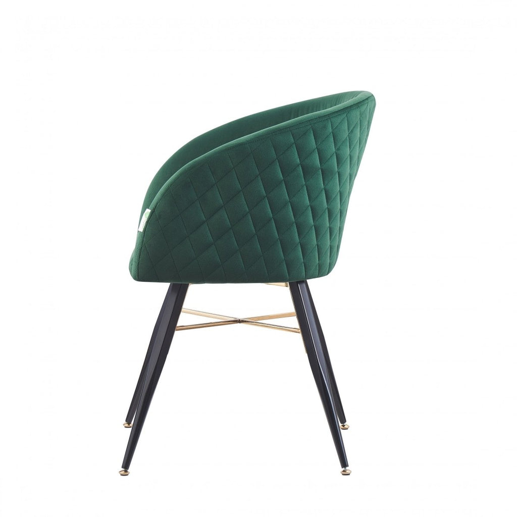 Vittorio LUX Velvet Dining Chair with Metal Legs - Perfect for Dining Room Living Room - Joe’s Haven