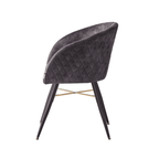 Vittorio LUX Velvet Dining Chair with Metal Legs - Perfect for Dining Room Living Room - Joe’s Haven