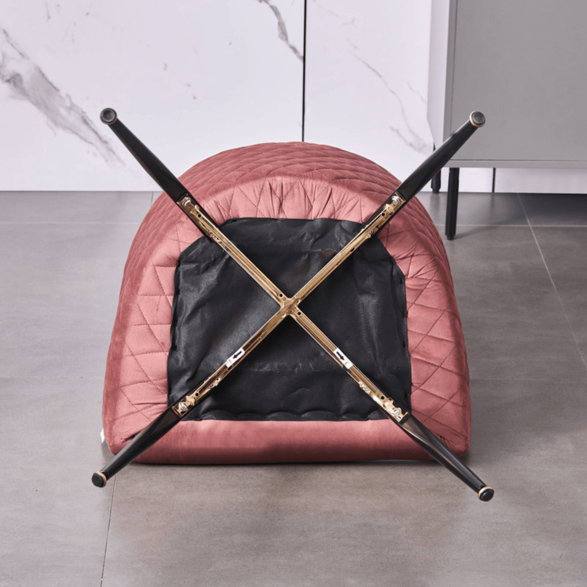 Vittorio LUX Velvet Dining Chair with Metal Legs - Perfect for Dining Room Living Room - Joe’s Haven