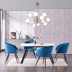 Vittorio LUX Velvet Dining Chair with Metal Legs - Perfect for Dining Room Living Room - Joe’s Haven