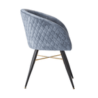Vittorio LUX Velvet Dining Chair with Metal Legs - Perfect for Dining Room Living Room - Joe’s Haven