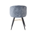 Vittorio LUX Velvet Dining Chair with Metal Legs - Perfect for Dining Room Living Room - Joe’s Haven