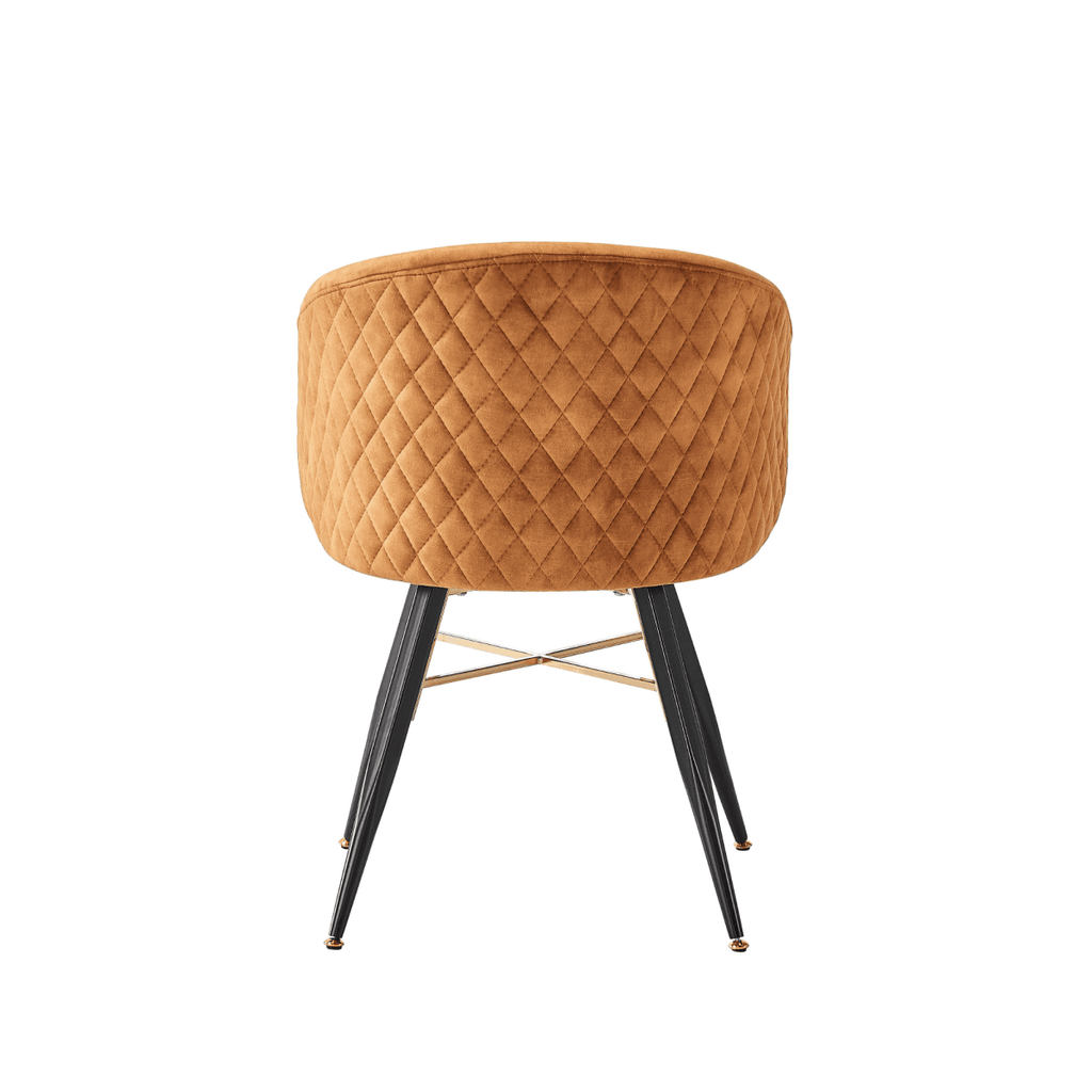 Vittorio LUX Velvet Dining Chair with Metal Legs - Perfect for Dining Room Living Room - Joe’s Haven