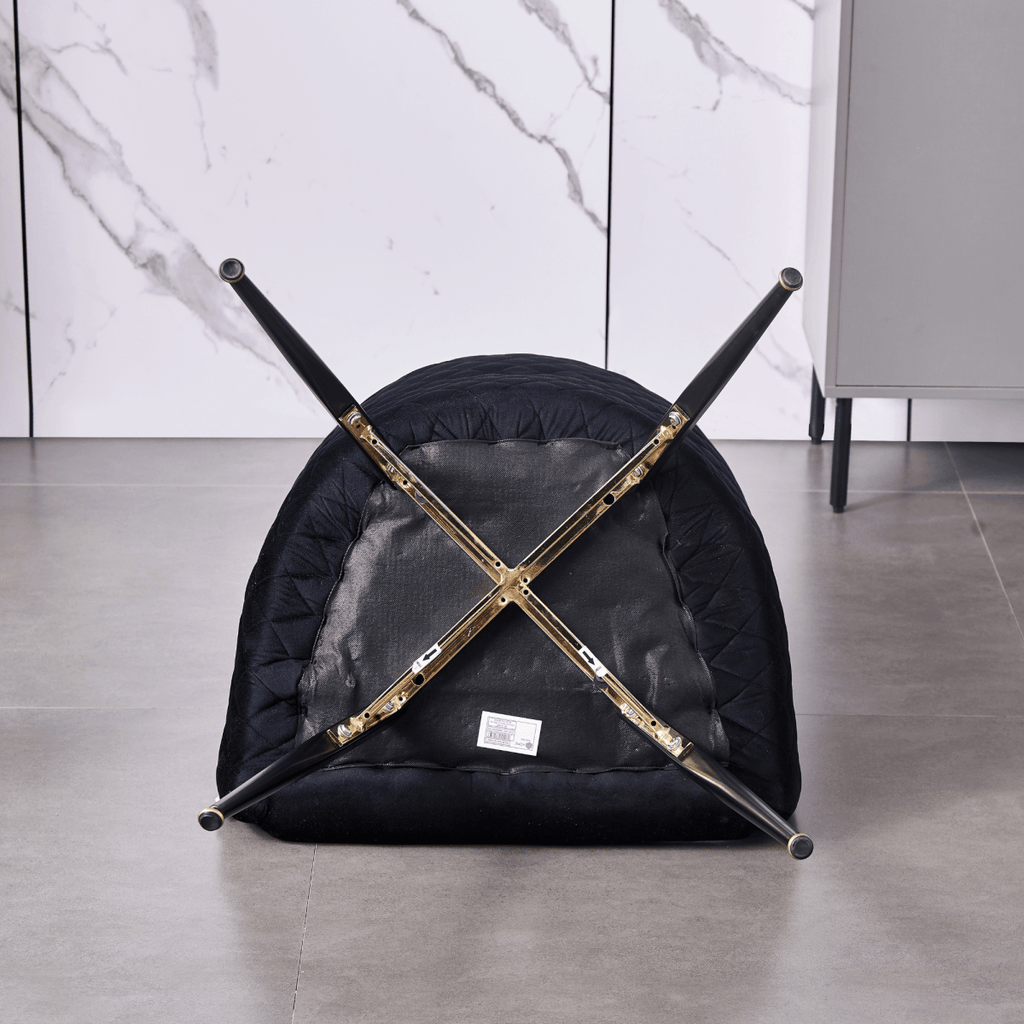 Vittorio LUX Velvet Dining Chair with Metal Legs - Perfect for Dining Room Living Room - Joe’s Haven