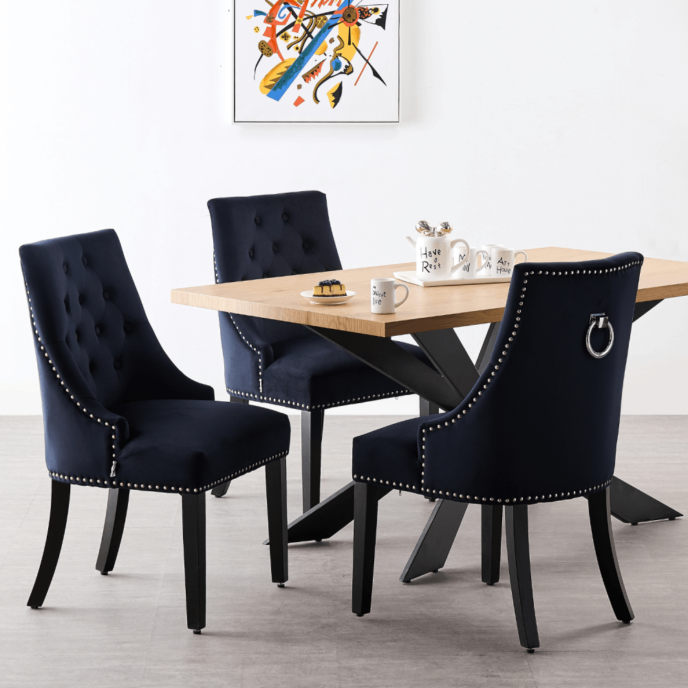 Windsor LUX Velvet Dining Chair Set of 2 - Joe’s Haven