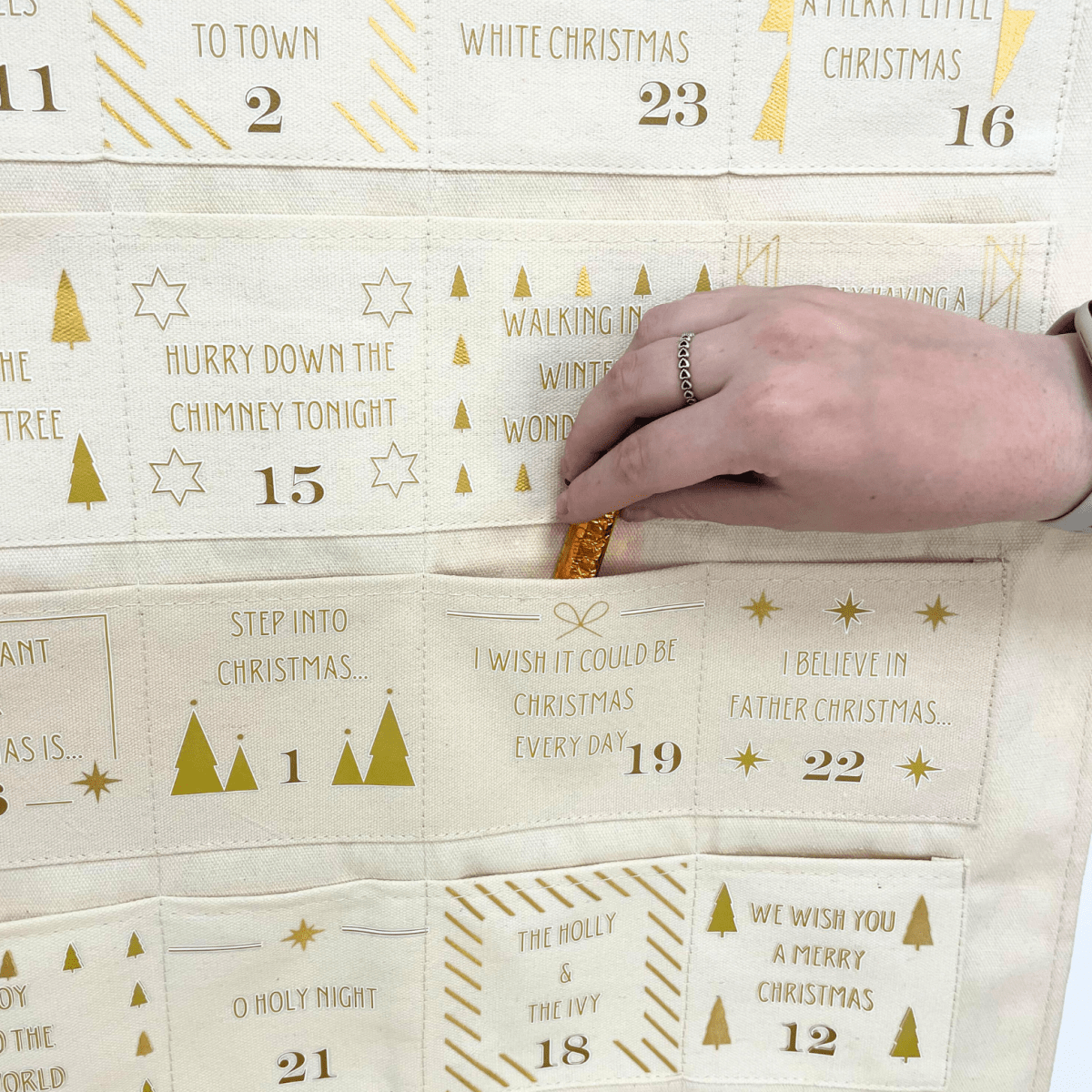 Personalised Fabric Christmas Advent Calendar - Christmas Song hits - Joe’s Haven