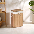 Kankyo Rectangular Natural Bamboo Laundry Hamper - Joe’s Haven