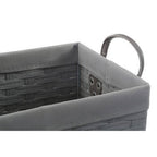 Lida Set Of 3 Lattice Grey Rectangular Storage Baskets - Joe’s Haven