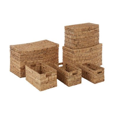 Lidi Set Of Six Water Hyacinth Storage Baskets - Joe’s Haven