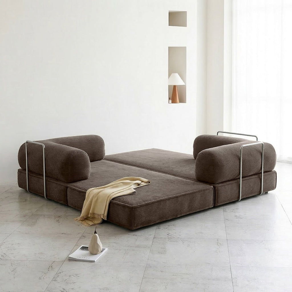 Van Buren Foldable Lazy Sofa Bed, Corduroy - Joe’s Haven