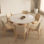 Sienna Round Dining Table, Premium Terrazzo And Wood Base - Joe’s Haven