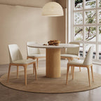 Sienna Round Dining Table, Premium Terrazzo And Wood Base - Joe’s Haven
