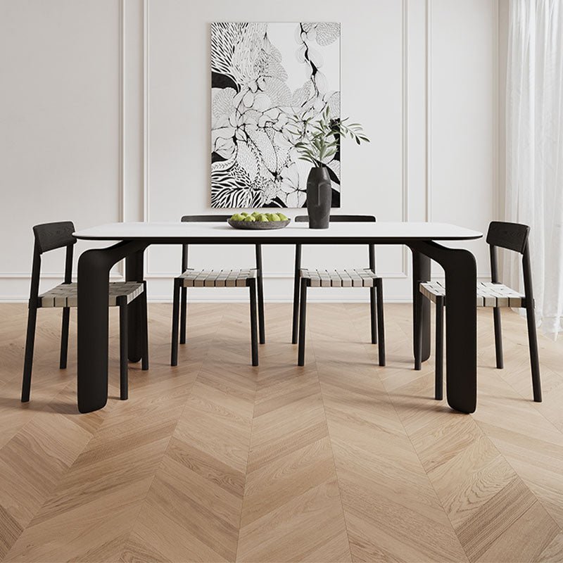 Eden Dining Chair, Black, Solid Wood & Linen - Joe’s Haven