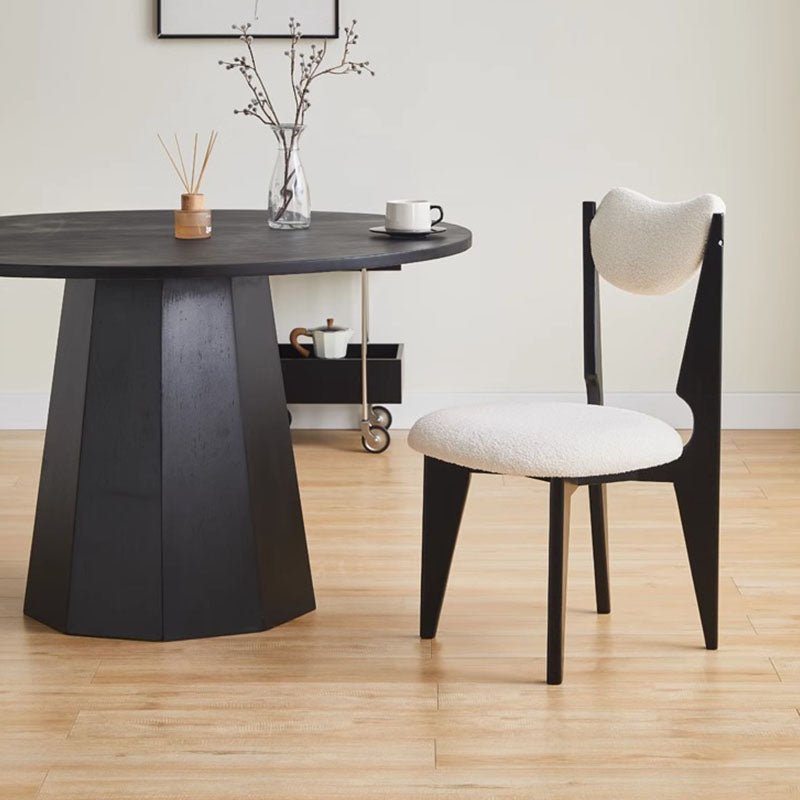 Molan Dining Chair, White Boucle - Joe’s Haven