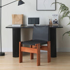 Lynette Dining Chair, PU Leather, Solid Wood - Joe’s Haven