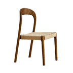 Bonnie Dining Chair, Rattan & Solid Wood - Joe’s Haven