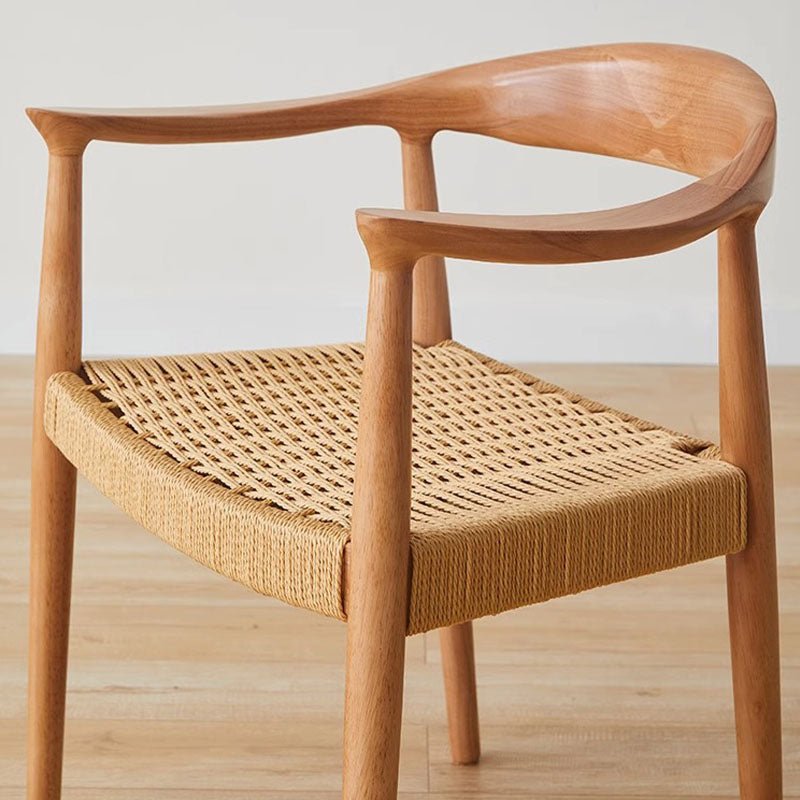 Abiram Rattan Dining Chair, Solid Wood - Joe’s Haven