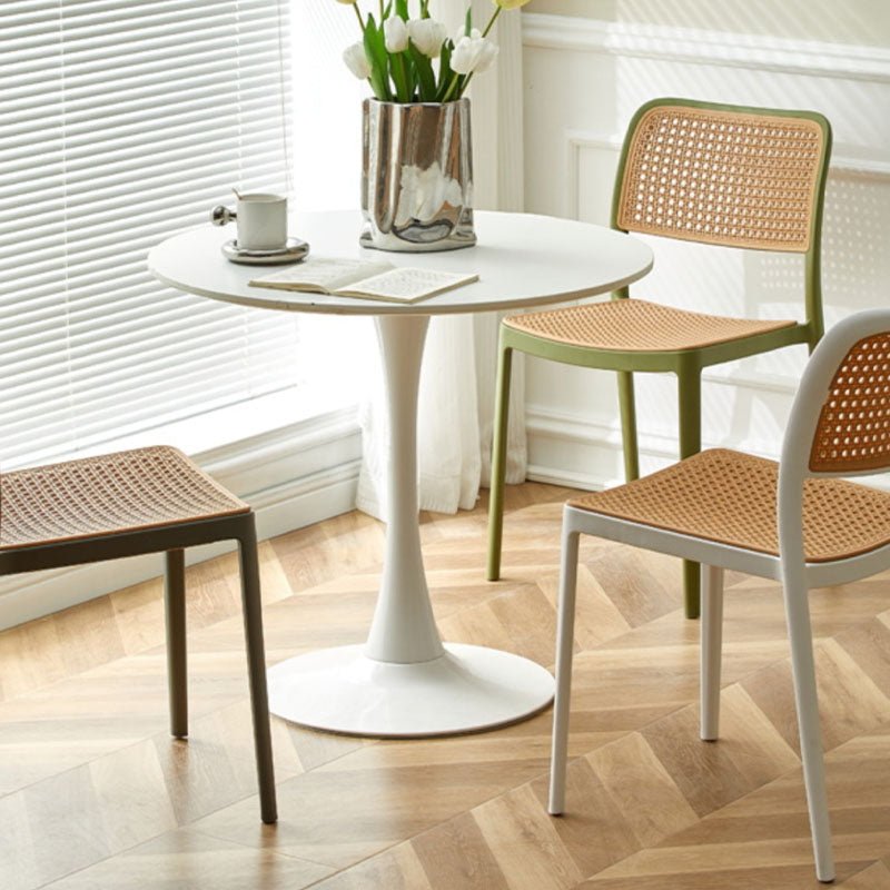 Ann Rattan Style Dining Chair, Plastic - Joe’s Haven