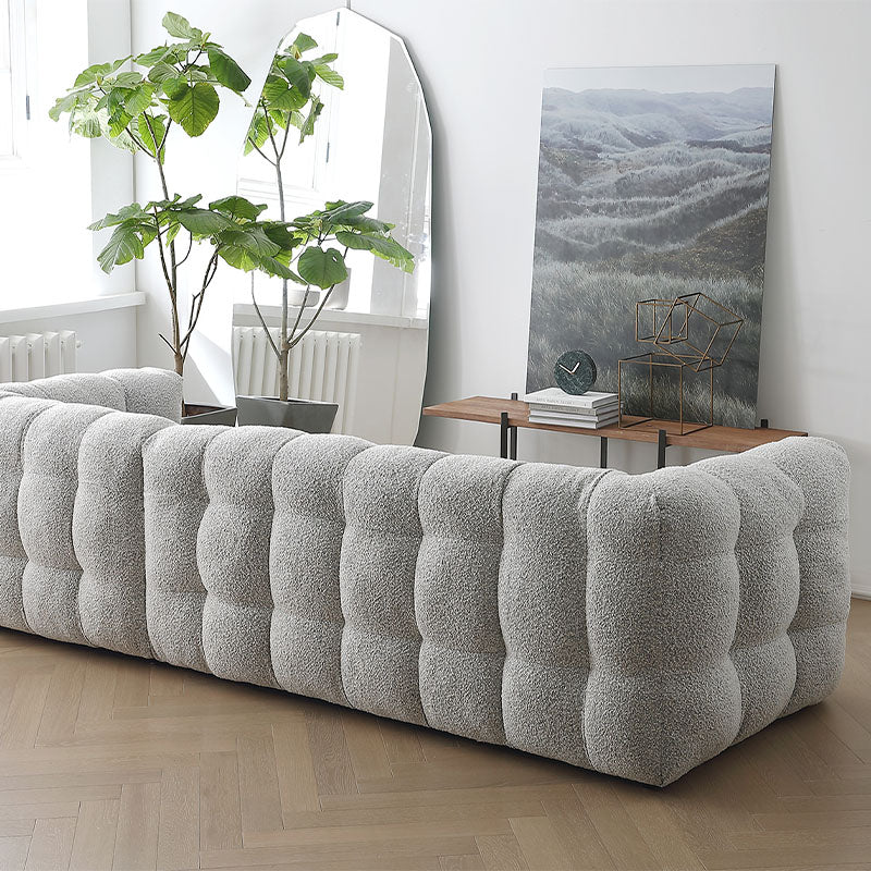 Zobah Two Seater, Three Seater Sofa, Grey Boucle - Joe’s Haven