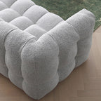 Zobah Two Seater, Three Seater Sofa, Grey Boucle - Joe’s Haven