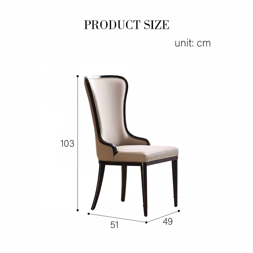 Inoue High Back Dining Chair, Leather - Joe’s Haven
