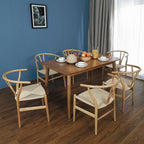 Gupta Dining Chair, Solid Wood & Rattan, Oak - Joe’s Haven