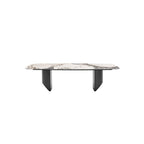 Nala Dining Table With Black Legs, Sintered Stone - Joe’s Haven