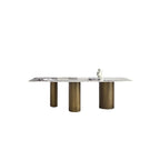 Mira Dining Table, Gold Base - Joe’s Haven