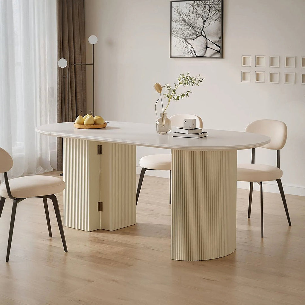 Pacheco Foldable Dining Table, Oval - Joe’s Haven