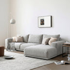 Frances Three Seater Corner, Four Seater Corner Sofa, Cotton Linen - Joe’s Haven