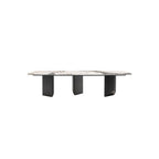 Nala Dining Table With Black Legs, Sintered Stone - Joe’s Haven