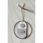 Geometric - Mini Mid-Century Wall Art - Pink & Natural Decoration - Contemporary Wall Decor