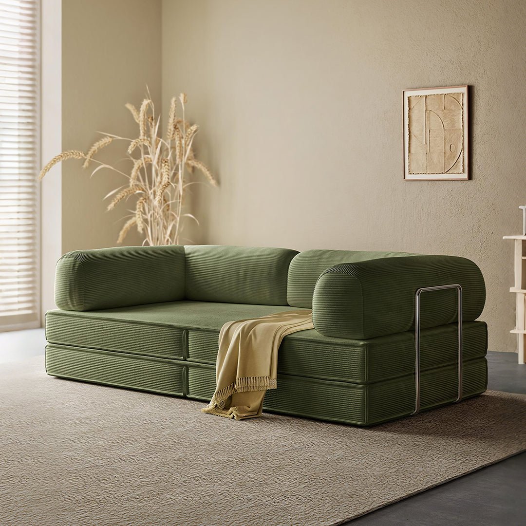 Van Buren Foldable Lazy Sofa Bed, Corduroy - Joe’s Haven