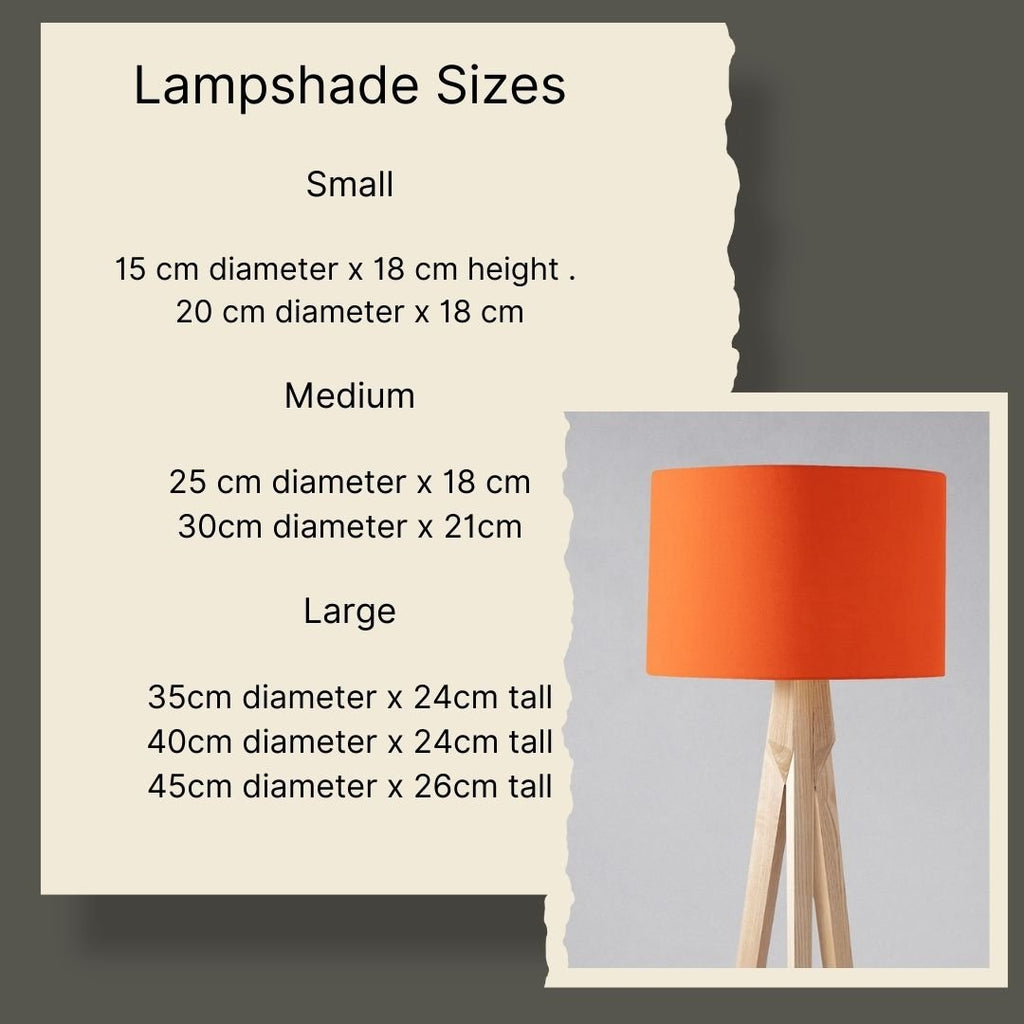 Plain Burnt Orange Lampshade, Ceiling or Table Lamp Shade - Joe’s Haven
