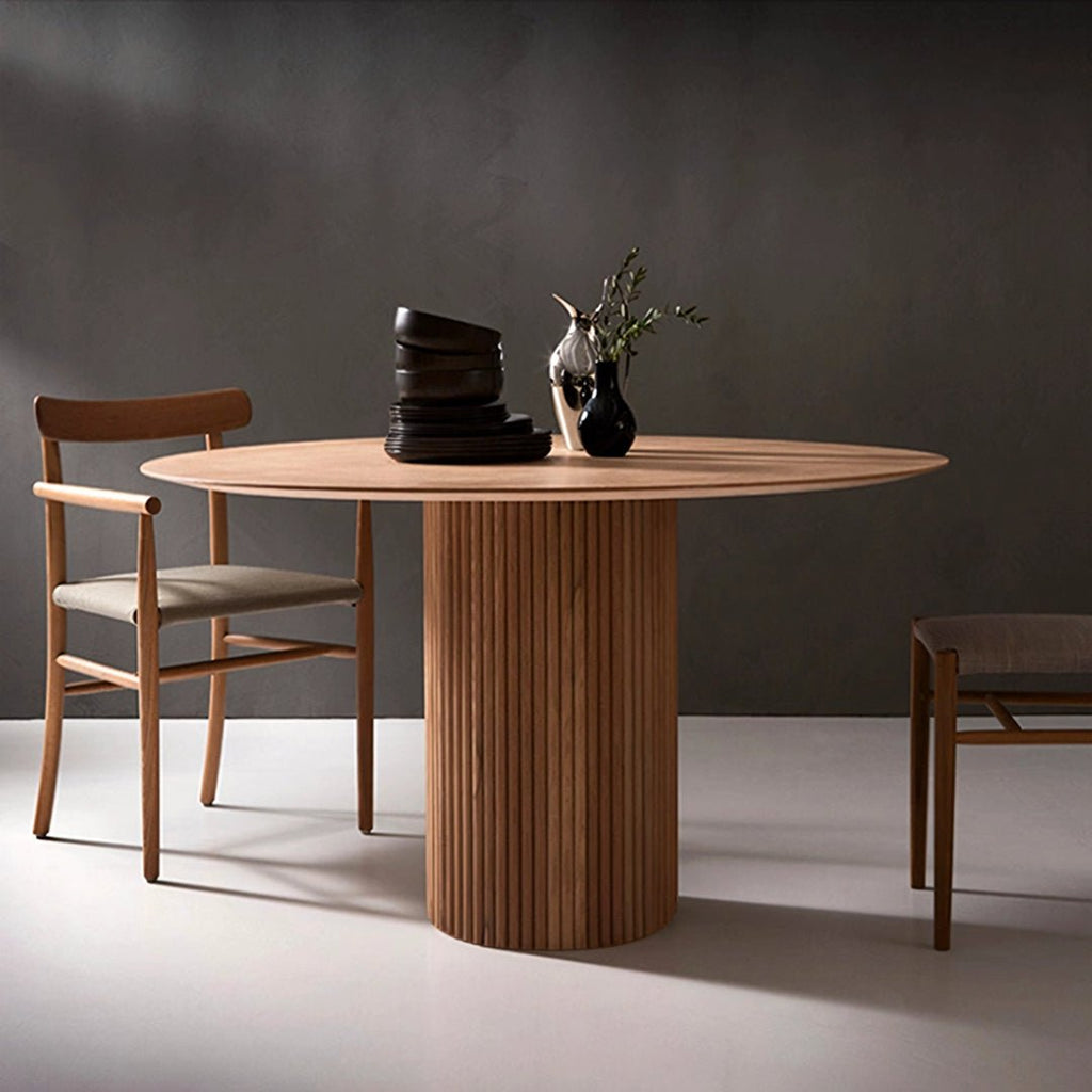 Ivar Round Dining Table, Oak Or Walnut - Joe’s Haven