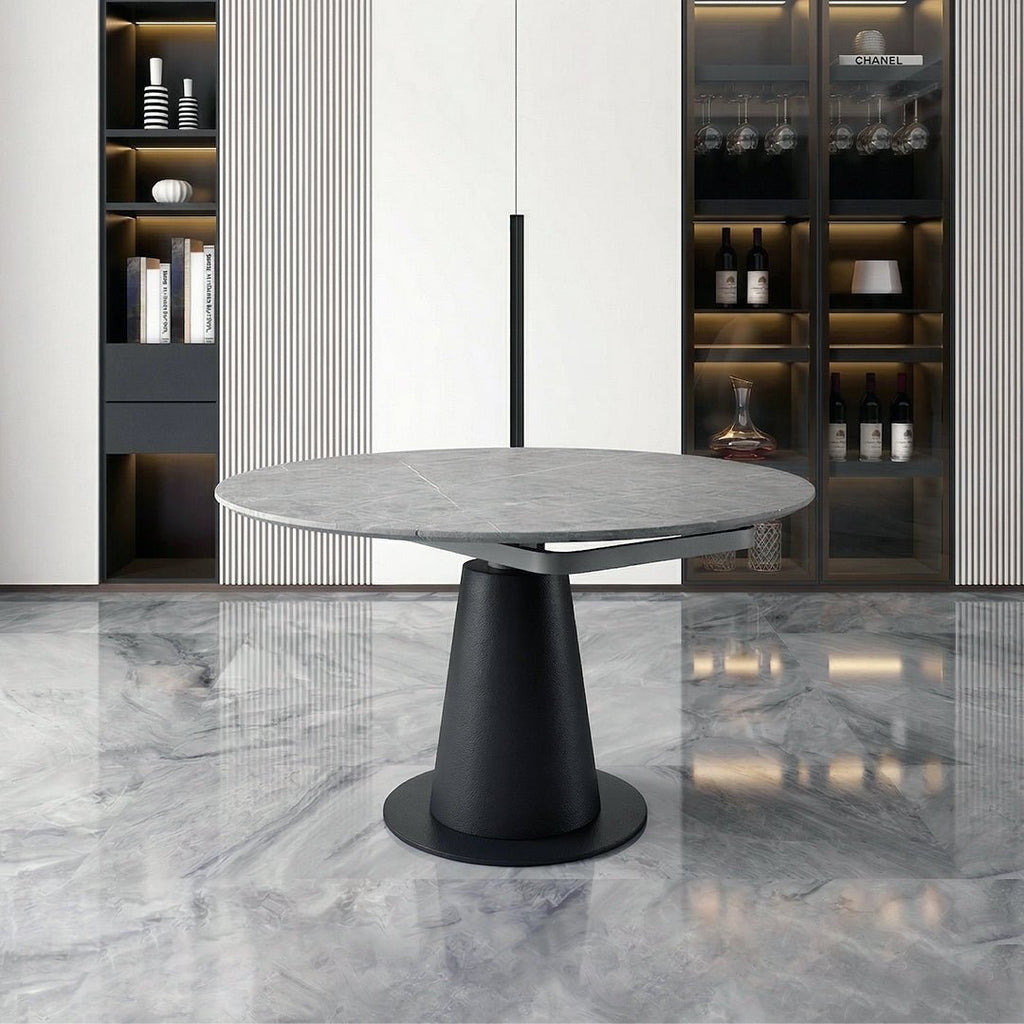 Lessie Extendable Dining Table, Sintered Stone - Joe’s Haven