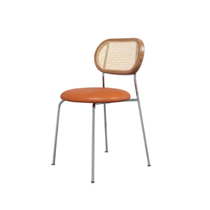 Ozzie Rattan Dining Chair, Round Seat Pad - Joe’s Haven