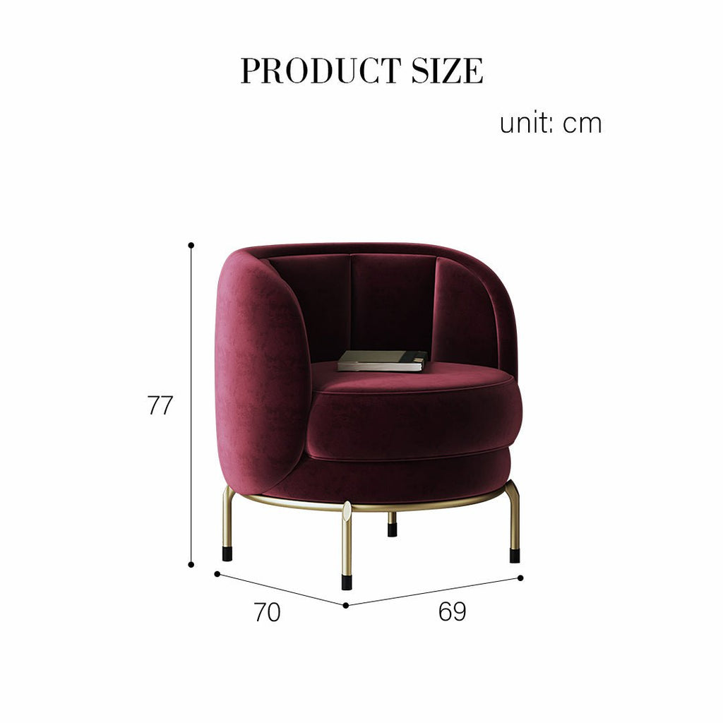 Carver Accent Lounge Chair, Purple - Joe’s Haven