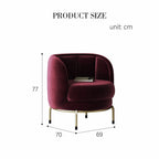 Carver Accent Lounge Chair, Purple - Joe’s Haven